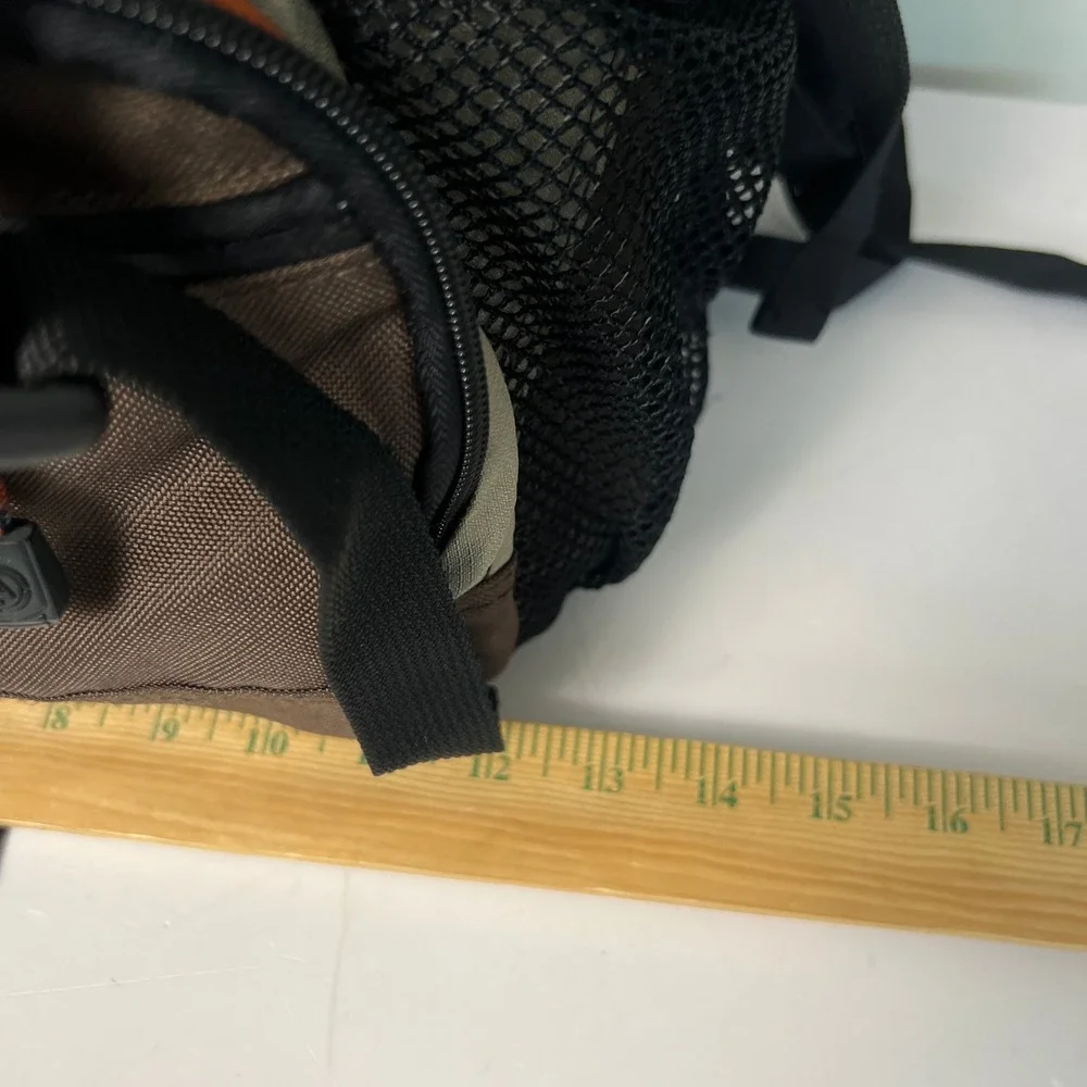 Old Navy Active Trek System Backpack OS Brown Hiking Camping Vintage 2004